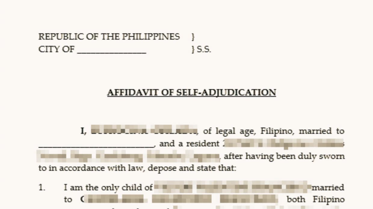 Deed of Sole Adjudication in the Philippines: A Practical Inheritance Guide for a Sole Heir