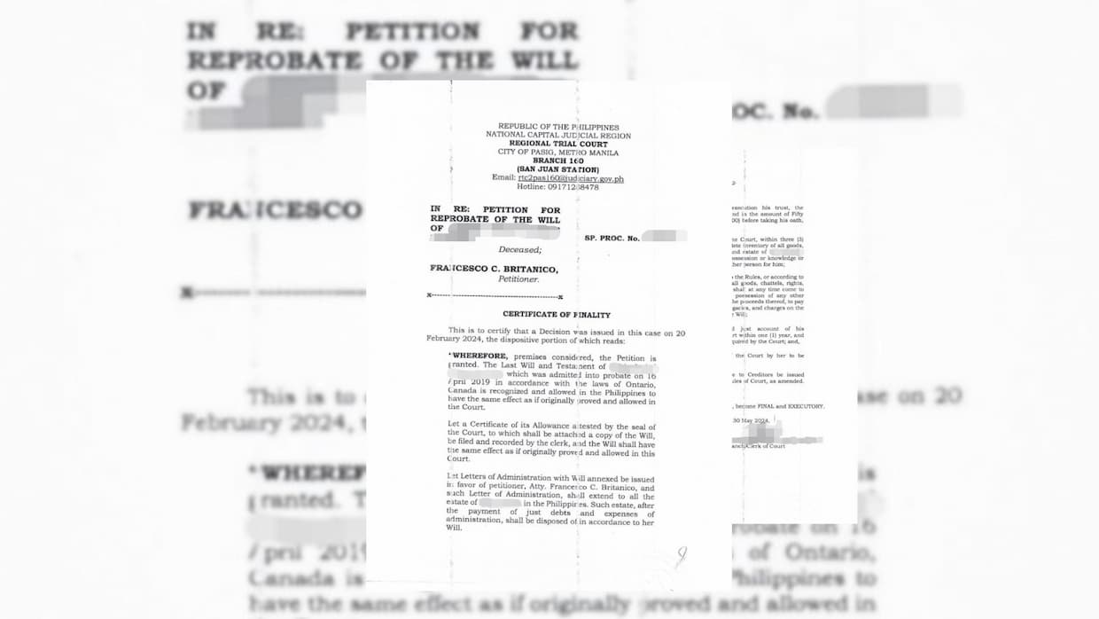 Reprobate of Wills in the Philippines