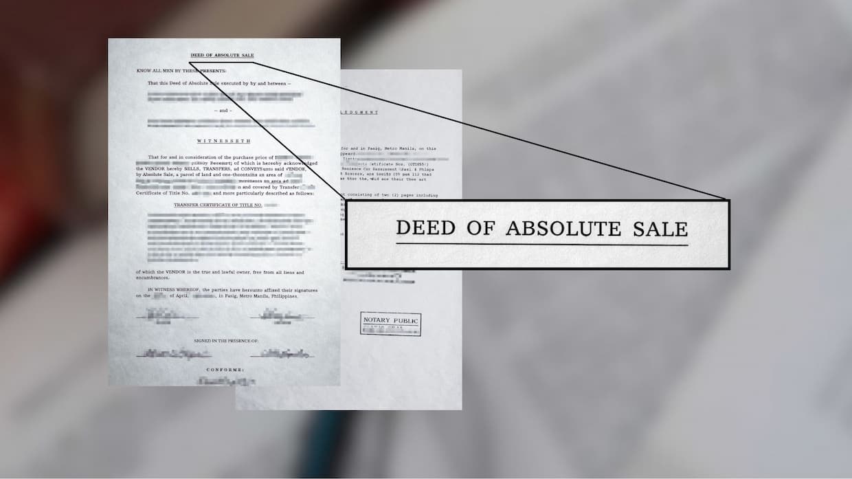 Is a Deed of Absolute Sale Sufficient Proof of Ownership of Property in the Philippines?
