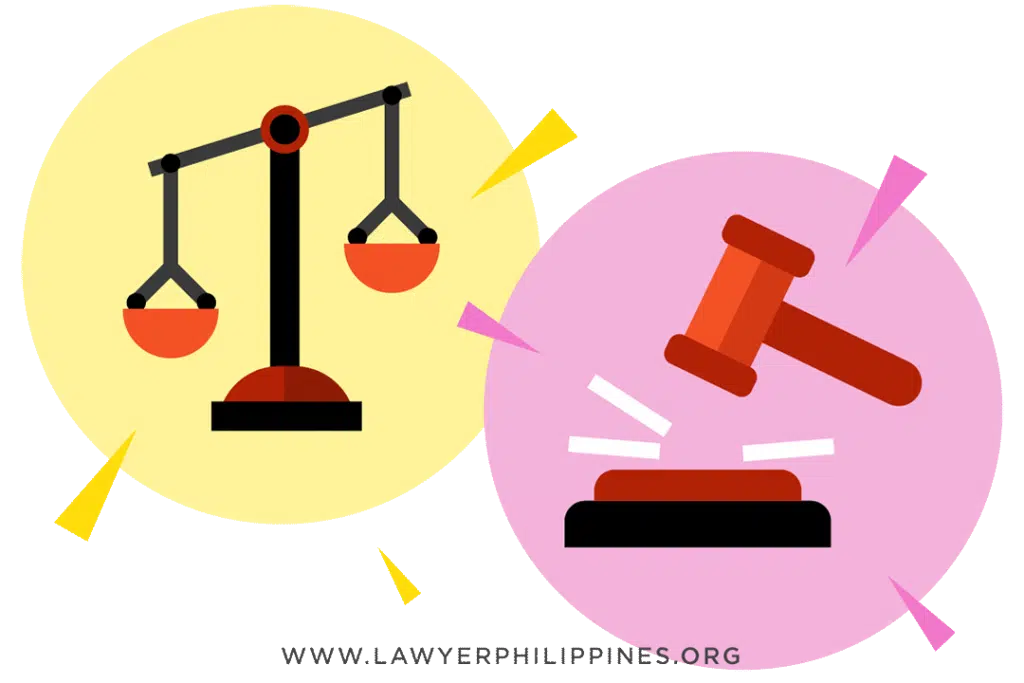 A picture showing the symbol of the Scales of Justice and a gavel hitting its sounding block.  Article What To Do When You Have Lost Your Philippine Land Title by Lawyers