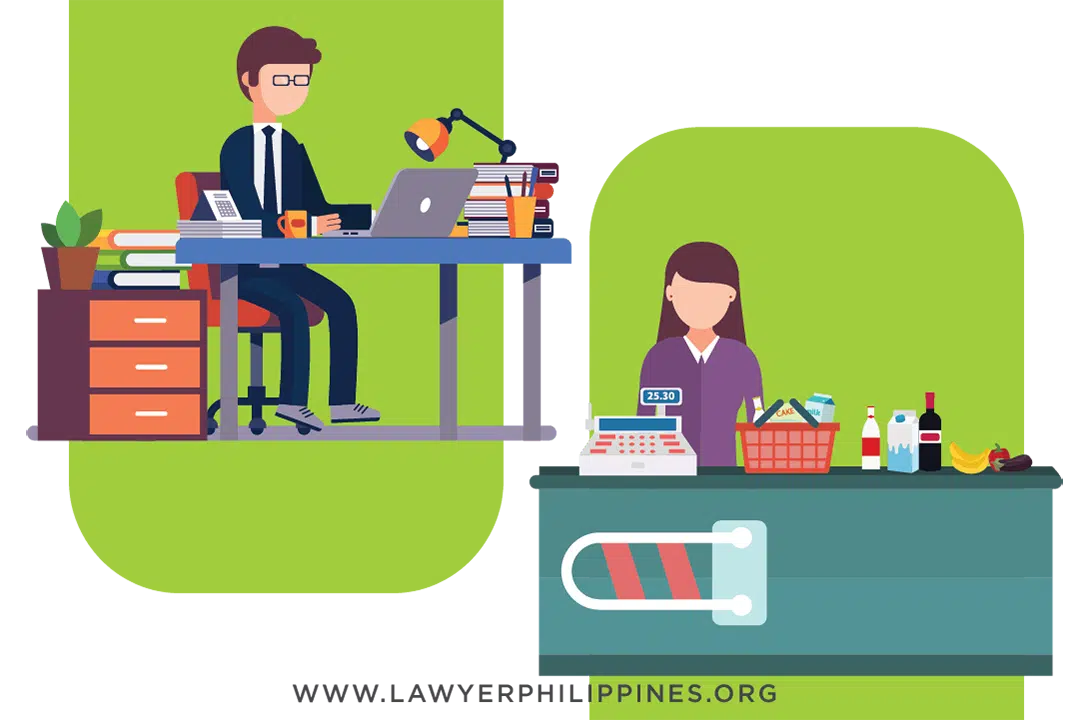 An HR Officer in a suit sat at his desk preparing a Notice to Explain letter for a woman who is employed as a cashier by the company. (NTE Meaning).