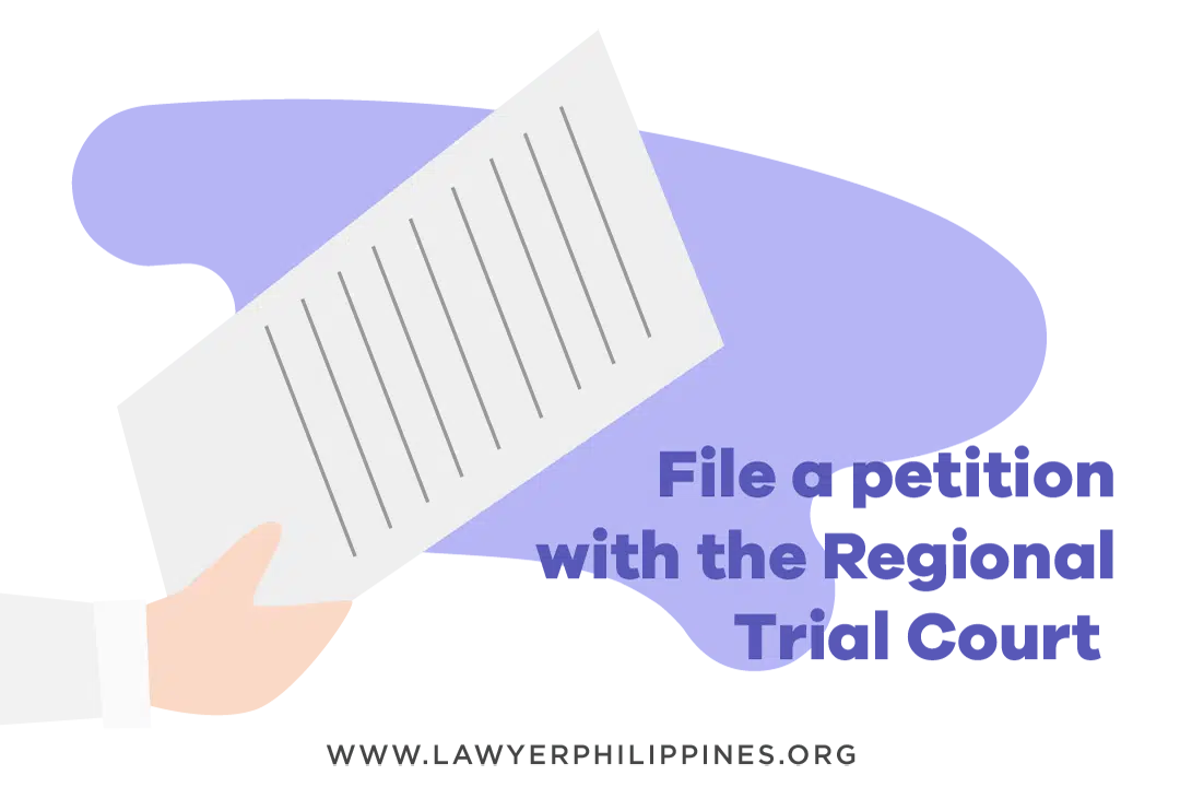 A hand holding a Petition to be filed with the Regional Trial Court. Some of the requirements for Judicial or Administrative Reconstitution of Title are the same.
