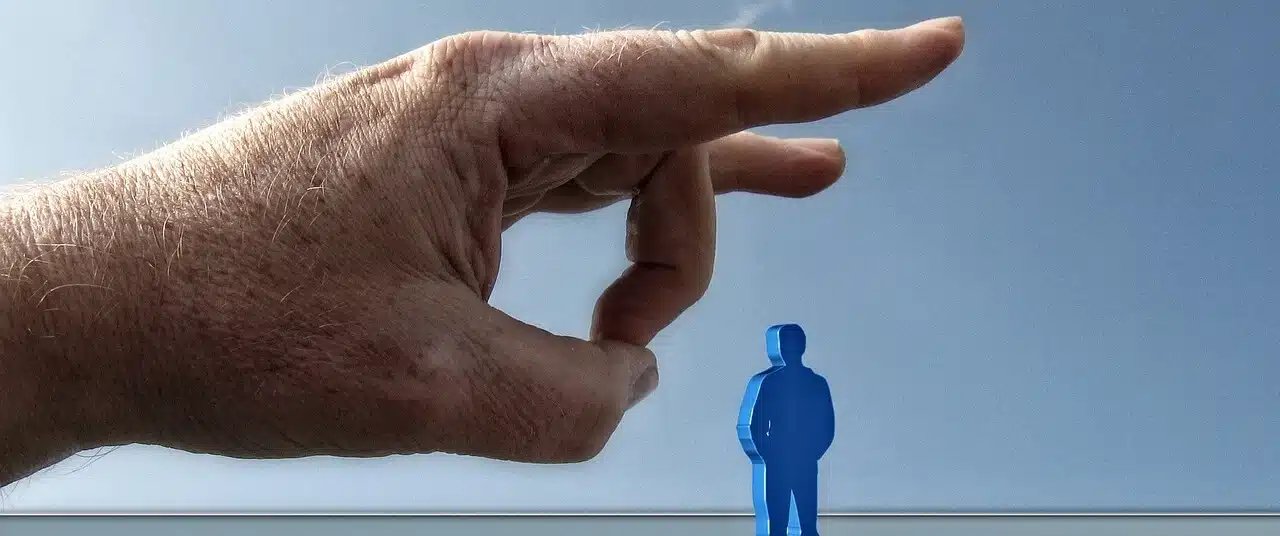 A big hand symbolizing the power of SEC