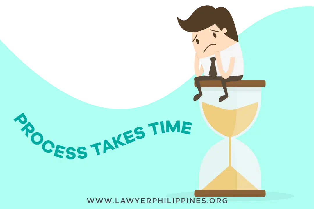 Time passing as a man waits for the process to finish because the process of transfer a land title to a family member in the Philippines takes time &ndash; even just getting the death certificate.