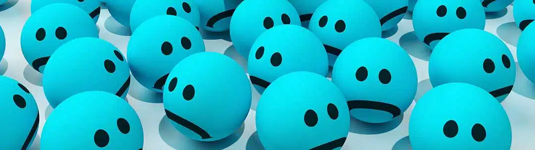 Unhappy emoticons