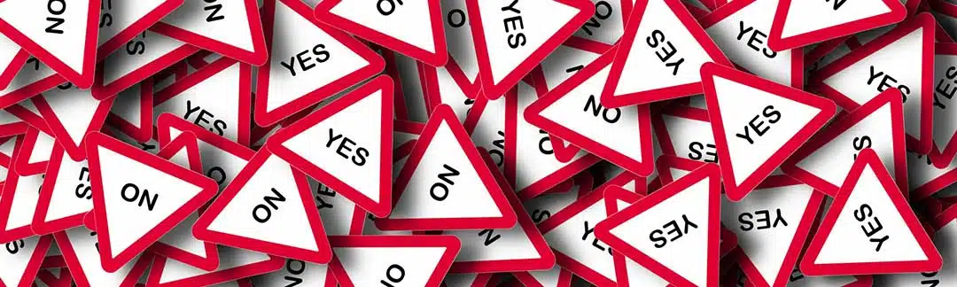 Yes and no signs