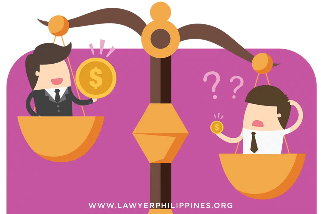 An old fashioned scale showing the balance between the cost of Child Support Philippines needed and the income of the parent paying it.