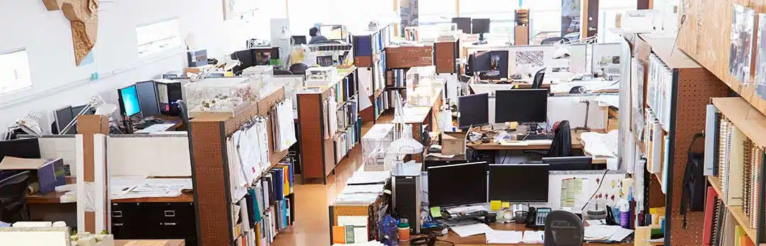 Empty office showing a transfer