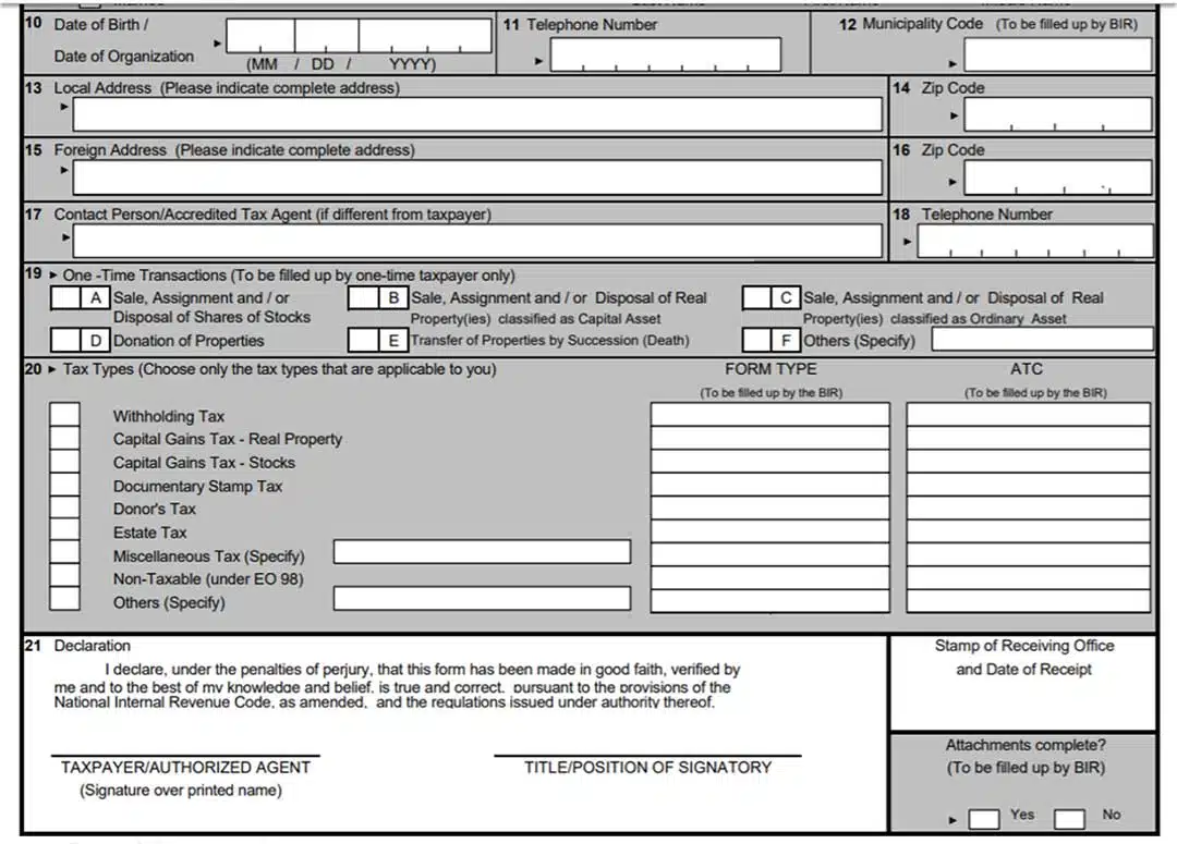 The Bureau of Internal Revenue BIR requires a separate TIN number for Extrajudicial Settlement of Estate Philippines
