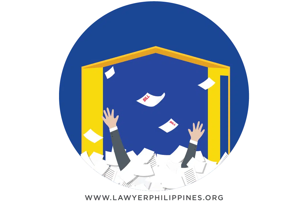 A person buried beneath papers and bills; An employer may still face Separation Pay Requirements for terminated employees under Authorized Causes.