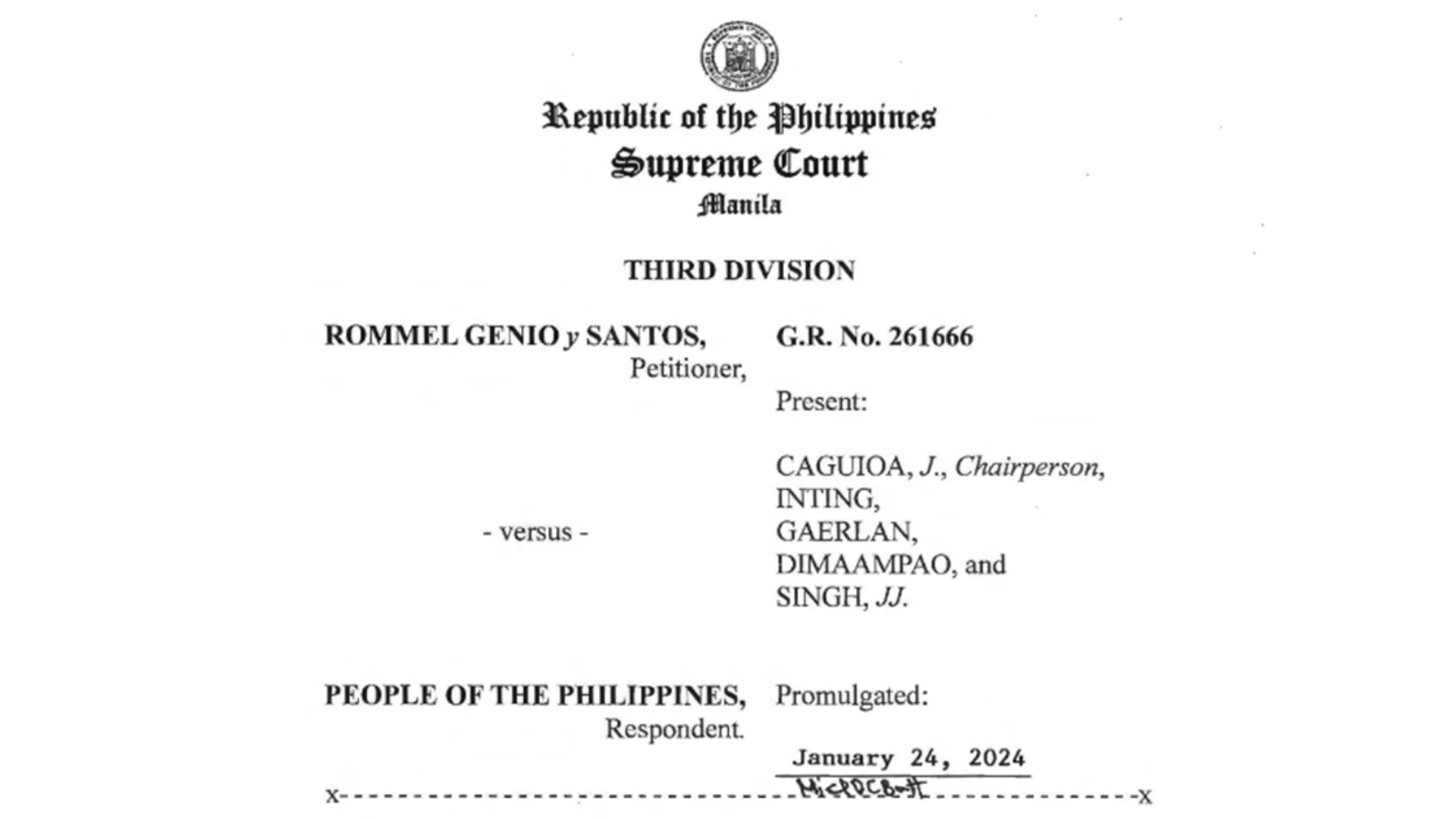 Genio v. People bigamous marriage case